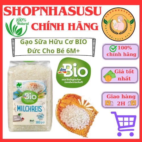 Gạo Sữa Hữu Cơ BIO Đức Cho Bé 6M+