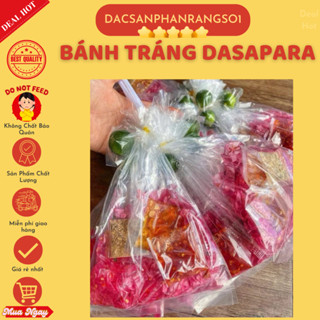  Bánh tráng xâu 10 bịch ỚT RIM MUỐI SẶC DẦU TỎI vò sợi dẻo : THANH LONG   DỨA   DẺO TÔM 