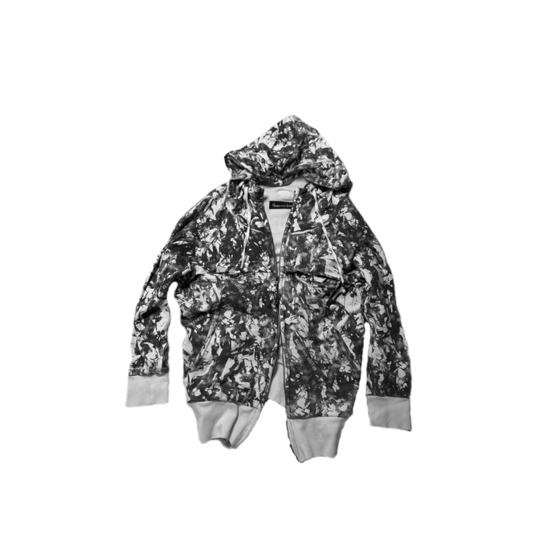 Khoác 2hand Heaven and Earth punk zip hoodie