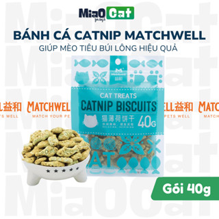  Bánh Cá Catnip Biscuits Matchwell 40g Cho Mèo 