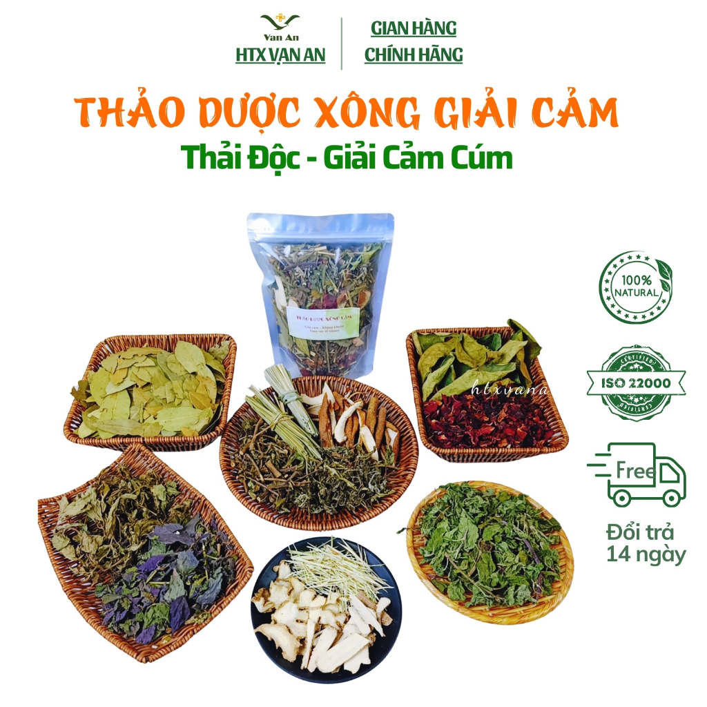 Lá Xông Giải Cảm, Thảo Dược Xông Hơi ,Giải Cảm Cúm Cảm Lạnh