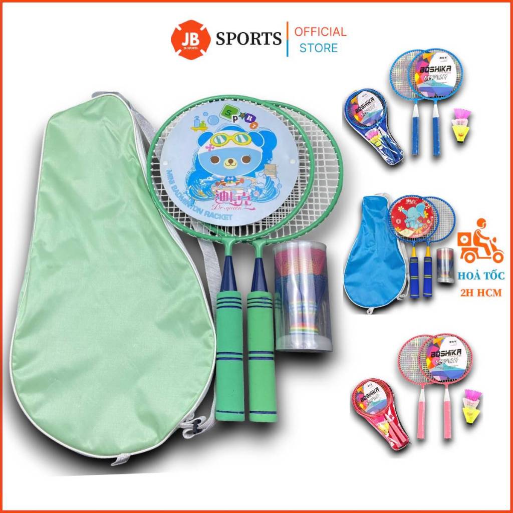 Bộ Vợt Cầu Lông Chính Hãng CHO BÉ (2 Vợt) My Melody T8, Cặp Vợt Cầu Lông Tốt Nhẹ Dây Căng Trợ Lực