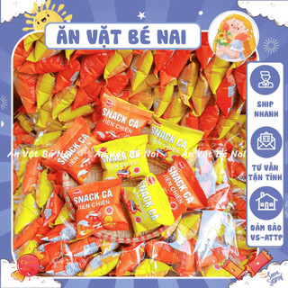 Bịch 60 Gói Cá Viên Chiên Snack Bim Bim, snack cá viên chiên Mình Châu chính hãng, đồ ăn vặt