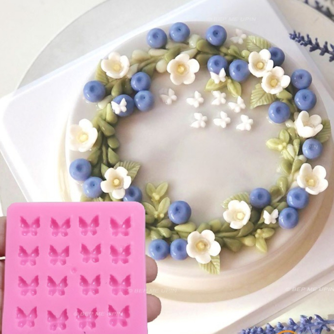 Khuôn silicon vỉ nhiều bướm nhỏ xíu xinh xắn