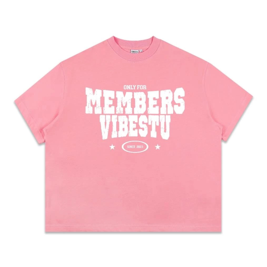 Áo Thun Local Brand VIBESTU "Only Members" Áo Thun Boxy Form Rộng Unisex Cho Các Dân Chơi | BigBuy360 - bigbuy360.vn