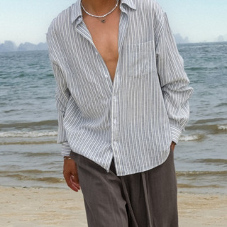 Áo Sơ Mi Nam Linen B Brown, phong cách thoải mái, trẻ trung - Nomad Linen Shirts B Brown