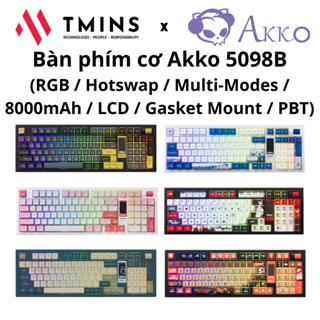  Bàn phím cơ Akko 5098B  RGB   Hotswap   Multi-mode   Màn hình LCD  - Hàng chính hãng 