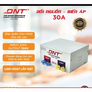 Biến áp DNT 30A 220v ra 100v