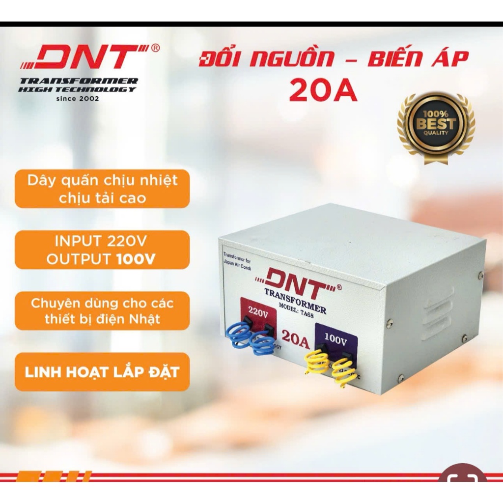 Biến áp  DNT 20a 220v ra 100v