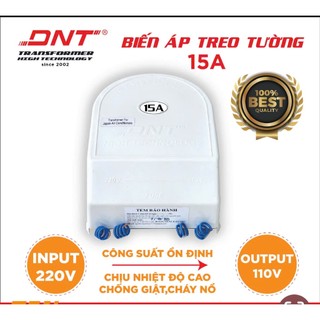 BIẾN ÁP DNT 15A  - 220v ra 110v