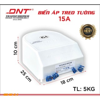 BIẾN ÁP DNT 15A  - 220v ra 110v