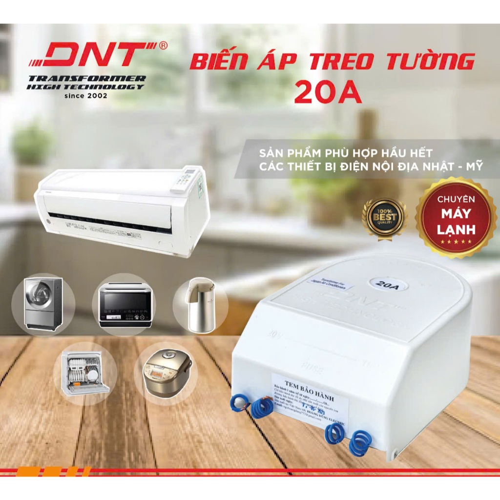 Biến áp DNT 20A  - 220v RA  110v
