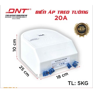 Biến áp DNT 20A  - 220v RA  110v