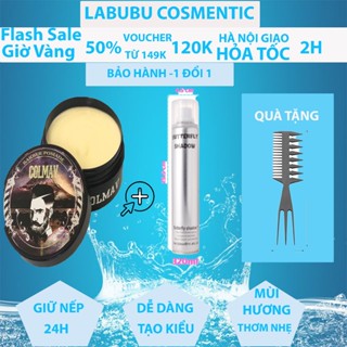  Combo Gôm Xịt Tóc BUTTERFLY SHADOW  Giữ Nếp Hương Nước Hoa. + sáp vuốt tóc nam COLMAY  Tặng lược tạo kiểu TEXXUR  