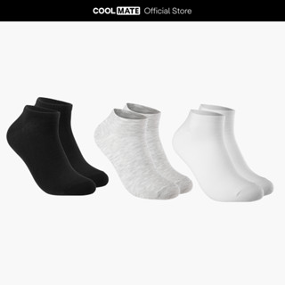 [Không đổi trả]Pack 3 Tất cổ ngắn TC Coolmate basic thấm hút thoáng khí Coolmate