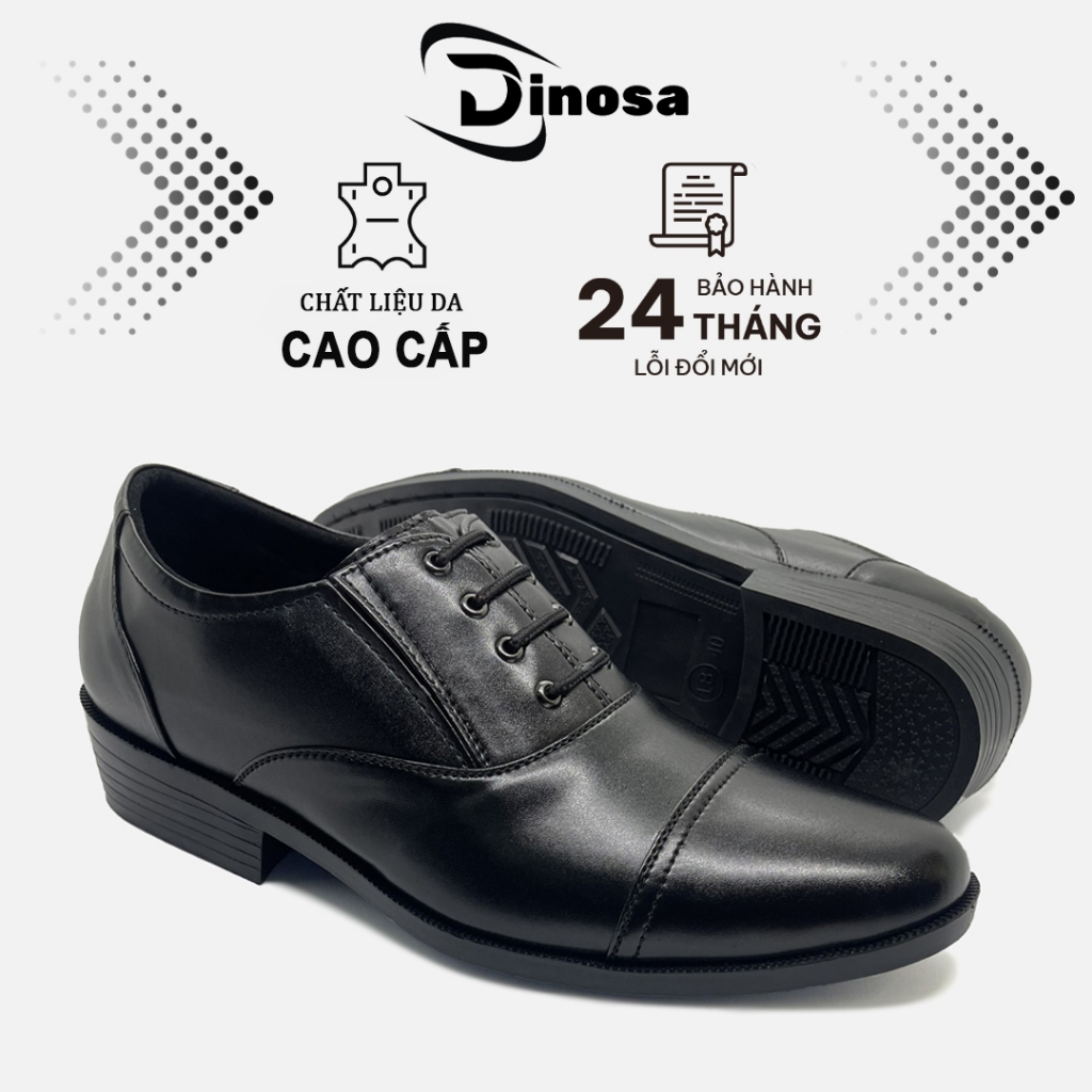 Giày tây nam công sở DINOSA D0204 giả dây,chất liệu da cao cấp,đế cao su non êm ái đế chỉ khâu 2 lớp chắc chắn.