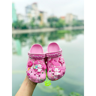   Tặng charm như hình  Dép sục my melody hồng cho bé gái - Kikidoo 