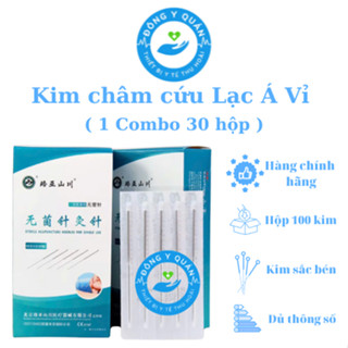 ( 1 COMBO 30 HỘP ) Kim châm cứu LẠC Á dạng vỉ- hộp 100 kim- siêu rẻ- Đủ kích thước