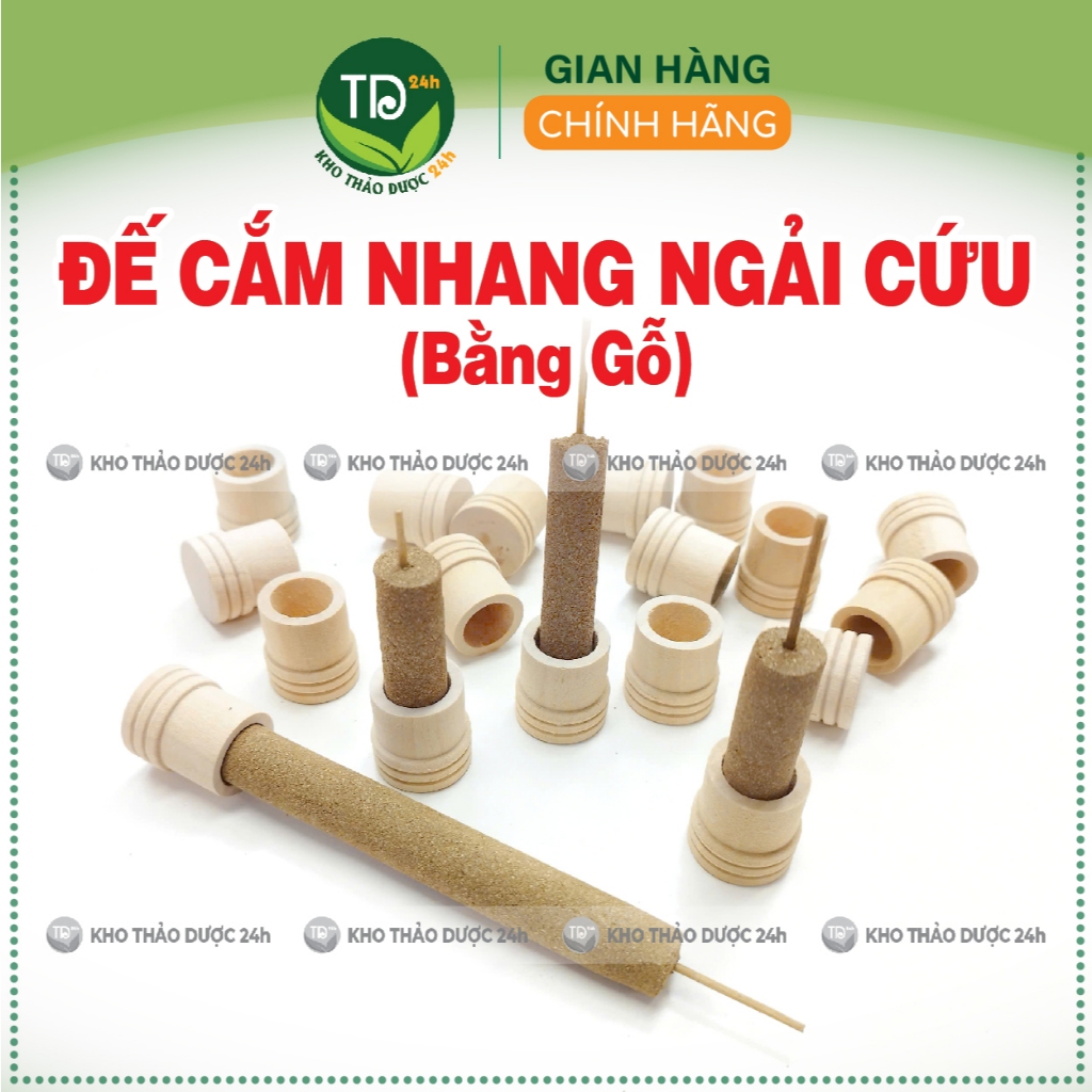 Đế cắm nhang ngải cứu bằng gỗ, kiểu dáng thanh nhã, bền đẹp, tiện dụng, có đế vững, an toàn và dễ sử dụng