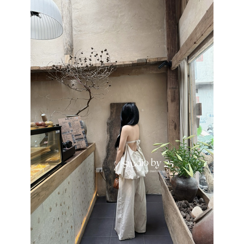 𝐬𝐭𝐮𝐝𝐢𝐨𝐛𝐲𝟐𝟓 | SET BÍ QUÂY LINEN CHUN NƠ LƯNG KÈM QUẦN | BigBuy360 - bigbuy360.vn