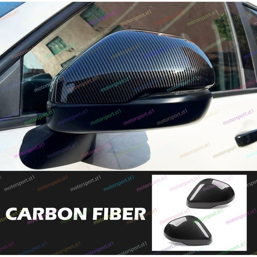Phụ kiện ốp gương chiếu hậu Honda CRV 2024 màu đen bóng thể thao, nhựa ABS bền đẹp