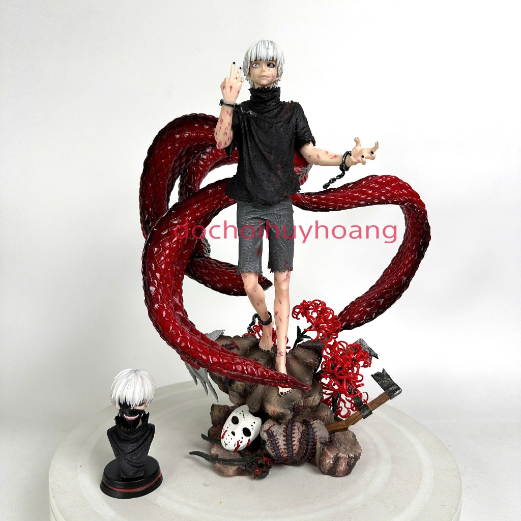 Mô hình Tượng Nhân Vật Kaneki Ken Trong Tokyo Ghoul 2 Đầu Cao 33cm