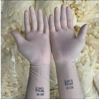  Găng tay cao su trắng không bột dài 30cm .sử dụng đa ngành nghề. chống thấm nước túi 500g 