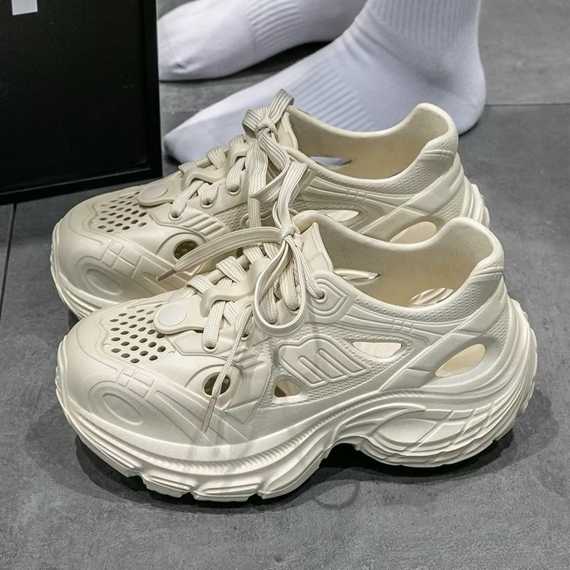 Giày thể thao sneaker đế bánh mì lỗ thoáng khí chống nước 100% - HAIANHSHOES