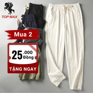 Quần Đũi Dài Nam TOPMax,chất đũi linen sợi tre cao cấp,form suông ống rộng mềm mịn. 