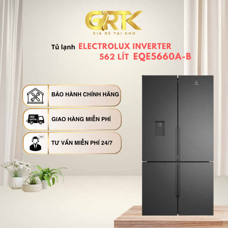 Tủ lạnh Electrolux Inverter 562 lít EQE5660A-B – Giao Nhanh TP.HCM