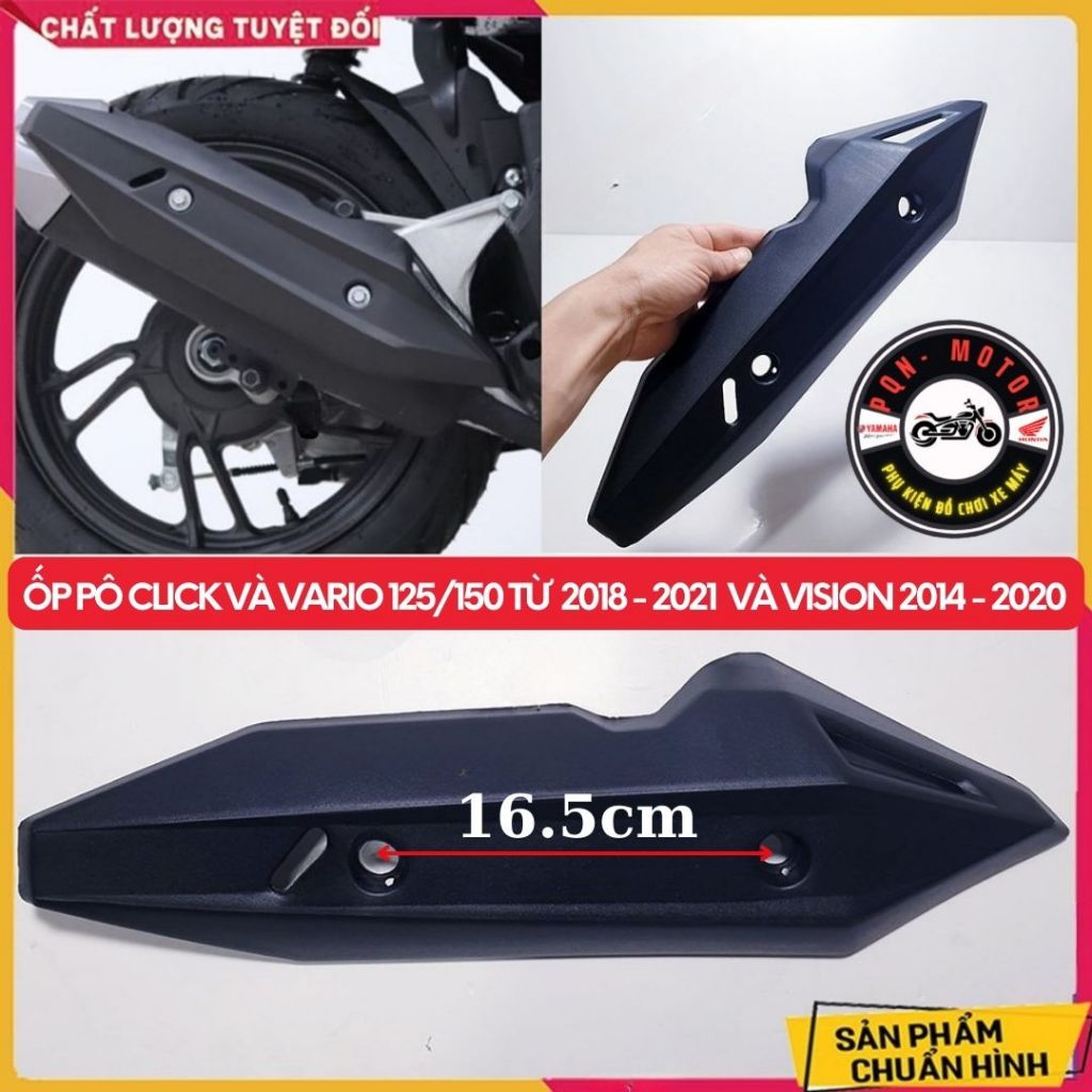 Ốp Pô Vario / Click 2018 - 2021 Gắn cho các dòng Click/Vario và Vision 2014 – 2020 Nhựa ABS