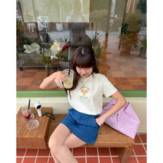  TYRIBEE Áo babytee thêu vợt  không gồm chân váy  