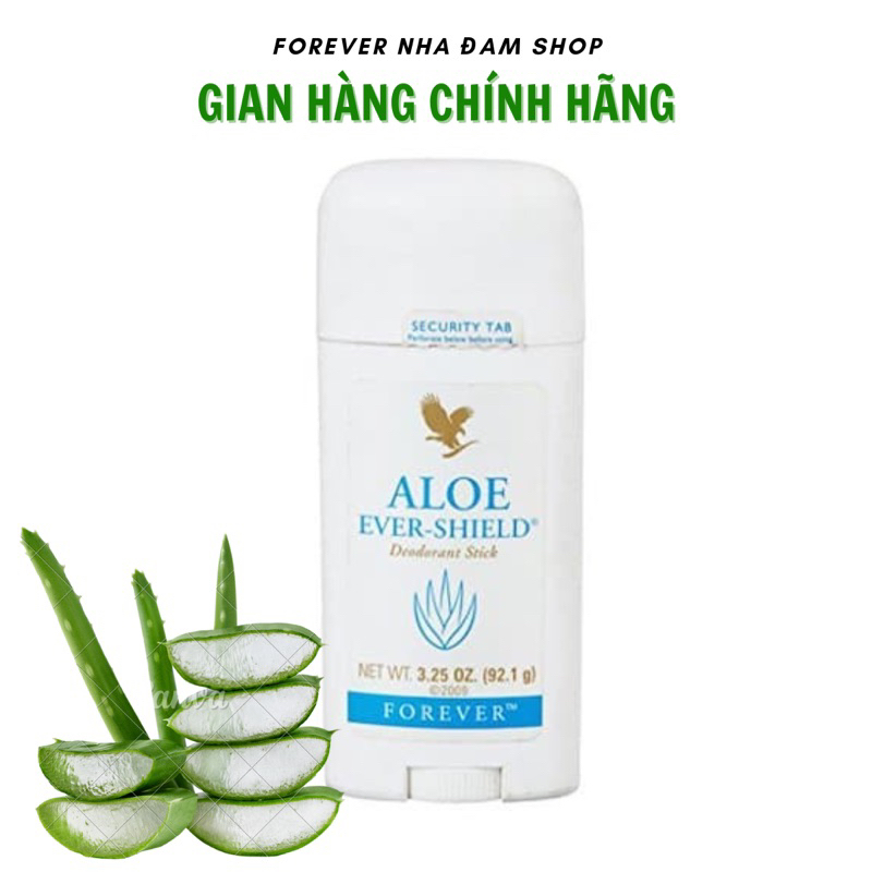 [CHÍNH HÃNG] Sáp khử mùi lô hội Forever Aloe Ever-Shield #067 FLP – Khô thoáng, không ố áo, không ch