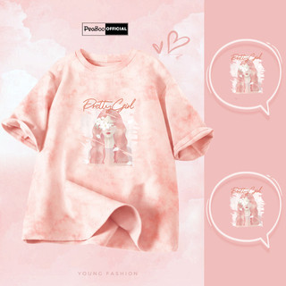 Áo Thun Loang, Áo Loang Unisex By PEABOO Mã TL BST 03 Chất Cotton Form Rộng Cho Nam Nữ