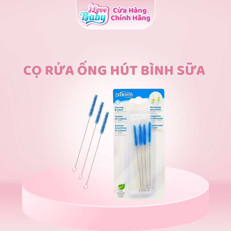 (Tách lẻ) Cọ Rửa Bình Sữa Dr Brown, Cọ Ống Hút