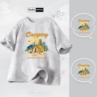 Áo Thun Loang, Áo Loang Unisex By PEABOO Mã TL BST Màu Ghi In Hình Chất Cotton Form Rộng Cho Nam Nữ