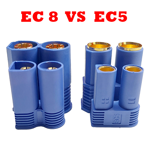 Jack EC5 EC8 Connector - Phích nối nguồn điện cho thiết bị điện công suất lớn, RC ESC Motor