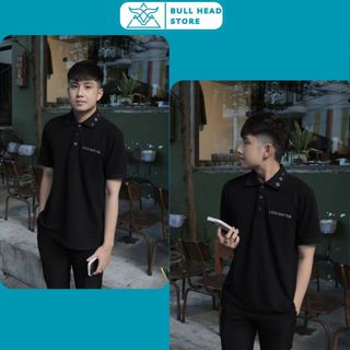 Áo Polo Nam Lờ Vê Đính Hoa 4 Cánh Trên Cổ Siêu Nét - Polo Nam Nữ Lờ Vê Thêu Logo Cao Cấp