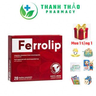[Tặng quà ]Sắt bột,Sắt sinh học Ferrolip liposome bổ sung sắt cho mẹ bầu người thiếu máu hộp 20gói