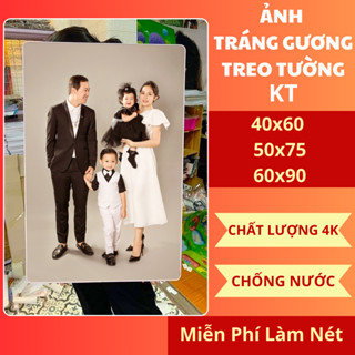 Ảnh tráng gương treo tường 30x40 40x60 50x75 60x90 gỗ meka bo viền to  in theo yêu cầu in ảnh cá nhân từ điện thoại
