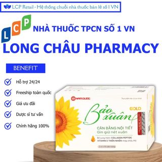  Viên uống Bảo Xuân Gold Nam Dược bổ sung phytoestrogen hỗ trợ cân bằng nội tiết cho nữ giới  3 vỉ x 10 viên  