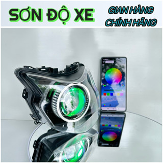 Bi Cầu Vision Độ Sẵn Choá Chính Hãng Bi E11+ Và M10 Mắt Quỷ Đổi Màu+Vòng 3D Trắng Lắp Đặt Dễ Dàng Bảo Hành 24 Tháng