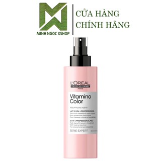  Xịt dưỡng tóc 10 trong 1 giúp phục hồi chống nắng bảo vệ màu nhuộm L'Oréal - Loreal Vitamino Color 190ML 
