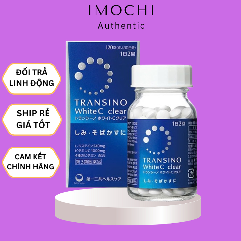 [HỘP XANH] Viên uống trắng da Transino White C Clear Nhật Bản CHÍNH HÃNG