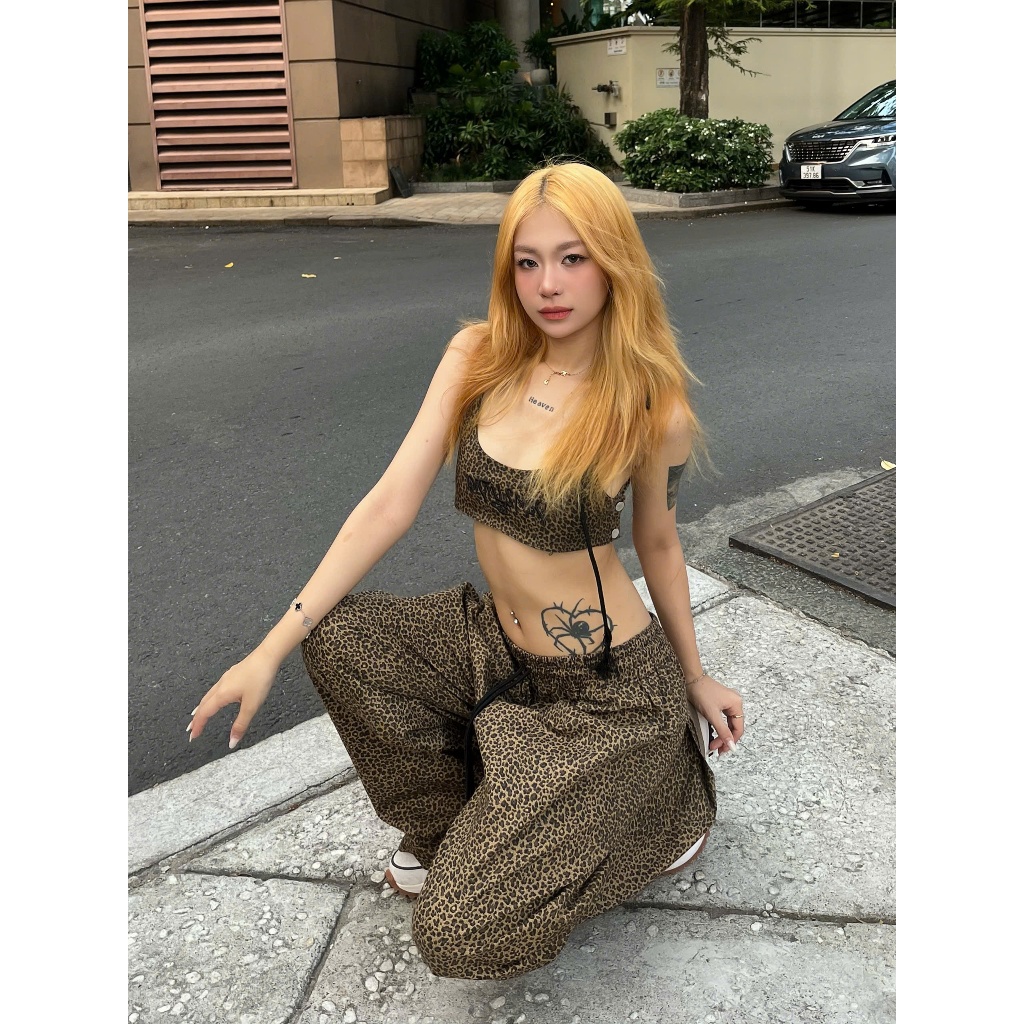 (ĐEN STUDIO) QUẦN KAKI FORM RỘNG HỌA TIẾT BEO + CAMO ĐEN STU ( Q9 ) | BigBuy360 - bigbuy360.vn