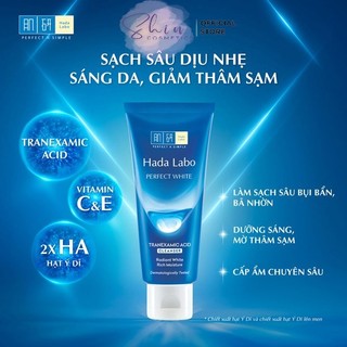 Sữa Rửa Mặt Dưỡng Da Hada Labo Advanced Nourish /Perfect White/Acne Care/Pro Anti Aging Cleanser 80G