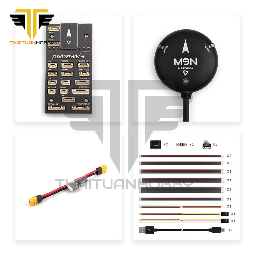 Holybro Pixhawk 4(Aluminum) + PM02 12S + M9N GPS Set