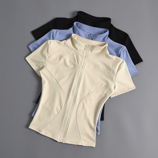 AV03 Áo khoác nữ cộc tay tập gym, yoga co dãn chống tia uv cao cấp