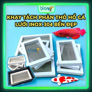  Khay Tách Phân Thô Bể Cá Lưới Lọc Cặn Hồ Cá Chất Liệu Nhựa Lưới Inox 304  HÀNG LOẠI 1  