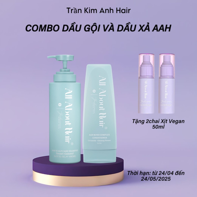 Combo Dầu Gội và Dầu Xả All About Hair